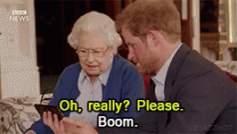 So Unimpressed GIF - Queen Queen Of England Prince Harry GIFs