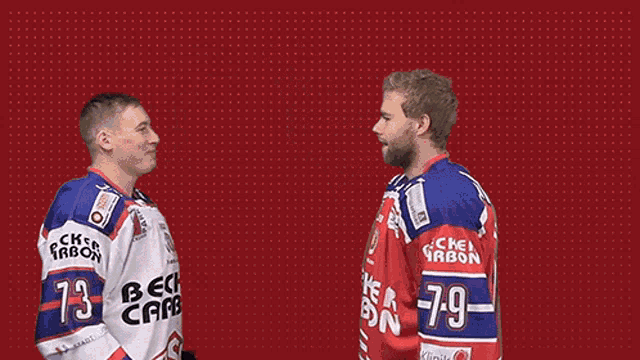 a man wearing a jersey that says be care on it