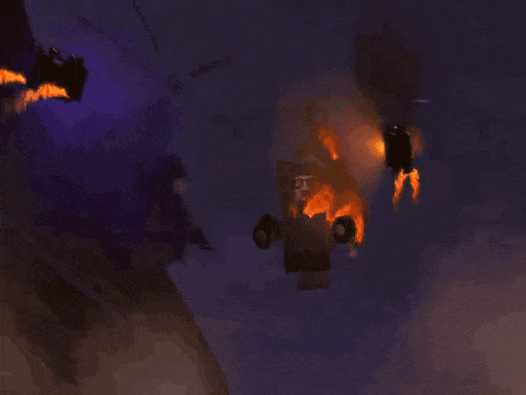 a computer generated image of a fireball coming out of the ground