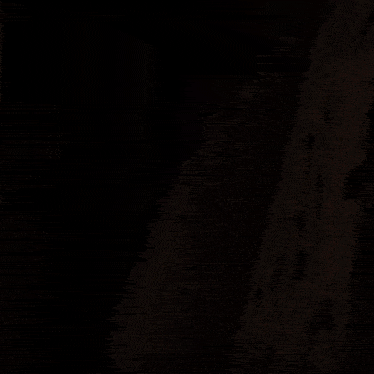 a cartoon character with large eyes is standing next to a wall .