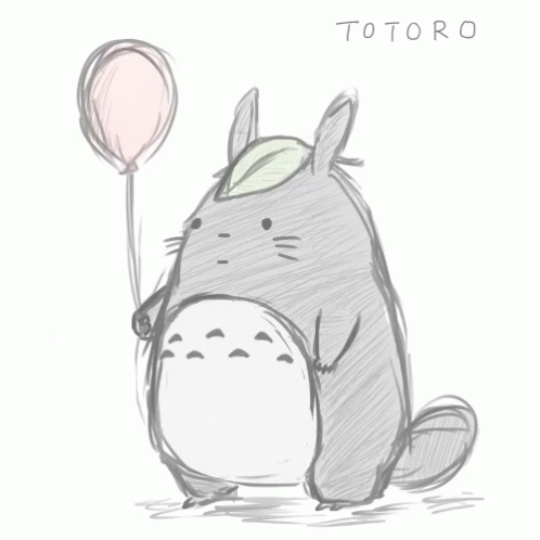 Balloon Cute GIF - Balloon Cute Totoro GIFs