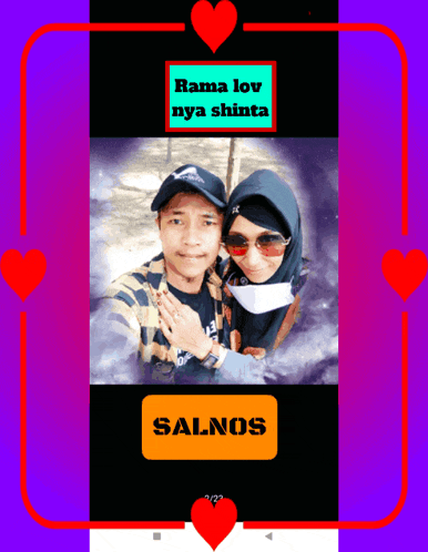 a picture of a man and woman with the words rama lov nya shinta on the top