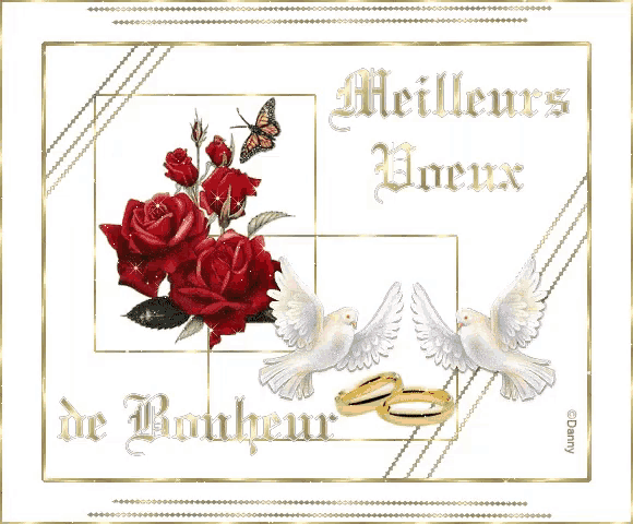 a greeting card that says meilleurs voeux