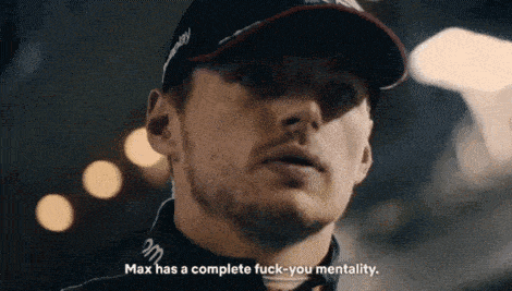 a man wearing a hat says max has a complete fuck you mentality