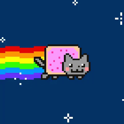 Cat Nyan Cat GIF - Cat Nyan Cat Flying GIFs