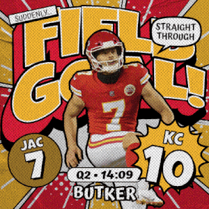 a comic book illustration of a football player with the number 7 on his jersey