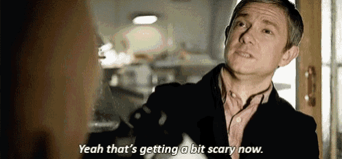 Sherlock Yeah Thats Getting A Bit Scary Now GIF