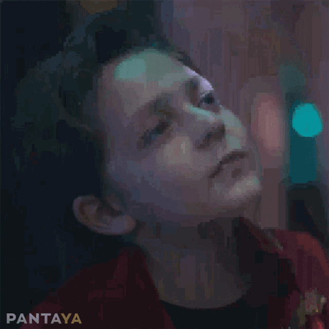 a close up of a person 's face with pantaya written on the bottom right