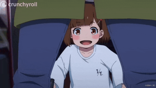 a girl with a flower in her hair is featured in a crunchyroll ad