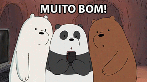 Muito Bom Ice Bear GIF - Muito Bom Ice Bear Panda Bear GIFs