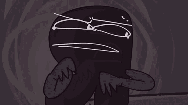 a cartoon drawing of a person with a x on it