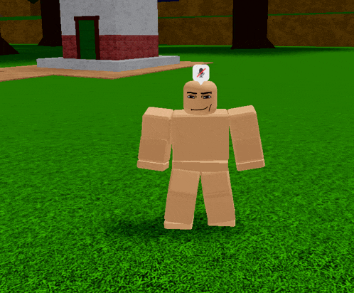 a cartoon character with a sticker on his head that says ' i 'm sorry '