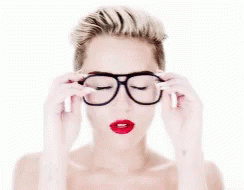 Miley Cyrus Specs GIF - Miley Cyrus Specs Nerdy Glasses GIFs