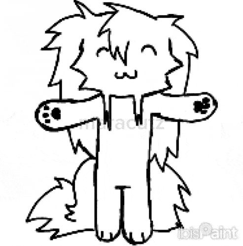 a black and white drawing of a cartoon character with a t on his chest