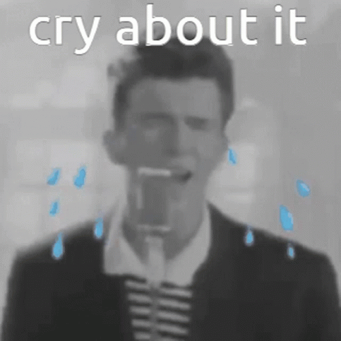 Rick Astley Cry GIF - Rick Astley Cry Rickroll GIFs