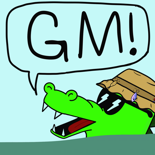 Gm Crocodile GIF - Gm Crocodile Gator GIFs