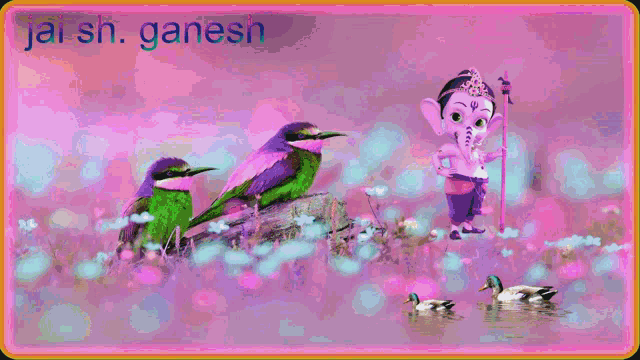 Jai Sh Ganesh Bird GIF
