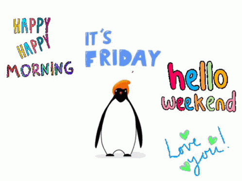 Happy Friday Goodmorning GIF - Happy Friday Goodmorning Penguin GIFs