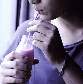 นมเย็น นมชมพู GIF - Thai Pink Milk 2moons The Series Pink Milk GIFs