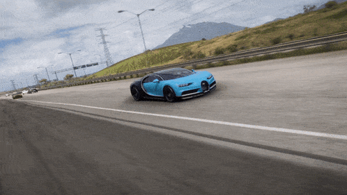 Forza Horizon 5 Bugatti Chiron GIF - Forza Horizon 5 Bugatti Chiron Driving GIFs