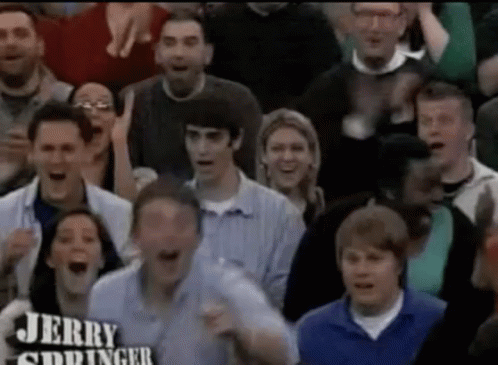 Freakout Crowd GIF - Freakout Crowd Jerry Springer GIFs
