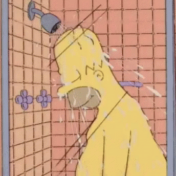 Homer Simpson The Simpsons GIF - Homer Simpson The Simpsons Shower GIFs