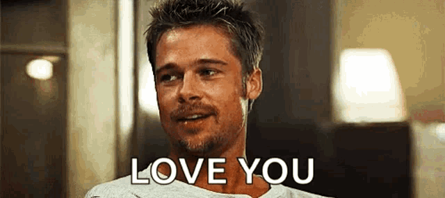 Hou Van Jou Love You GIF - Hou Van Jou Love You Brad Pitt GIFs