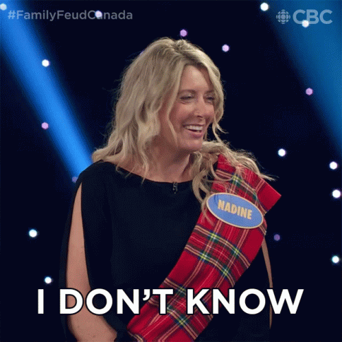 I Dont Know Family Feud Canada GIF - I Dont Know Family Feud Canada I Have No Idea GIFs