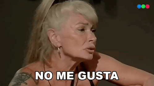 No Me Gusta Isabel GIF - No Me Gusta Isabel Gran Hermano Argentina GIFs