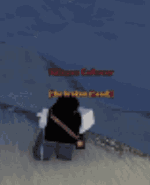 a blurred image of a person holding a gun with the word rodeo in red