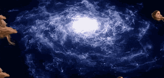 a computer generated image of a spiral galaxy in space