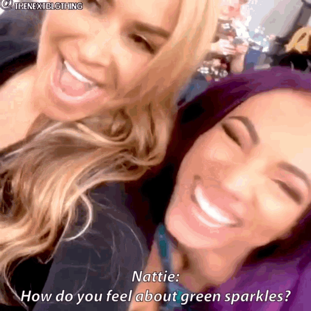 Sasha Banks Green Sparkles GIF - Sasha Banks Green Sparkles Yummy GIFs