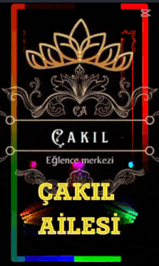 a black background with a crown and the words " cakil "