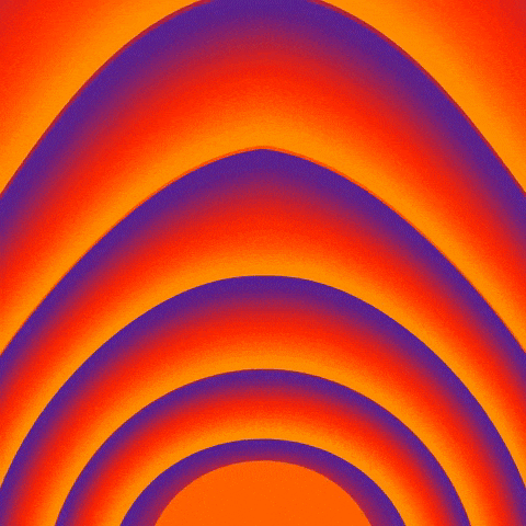 it looks like a rainbow with a purple gradient in the middle of it .