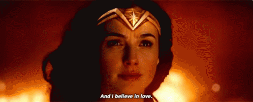 Gal Gadot I Believe In Love GIF - Gal Gadot I Believe In Love Wonder Woman GIFs
