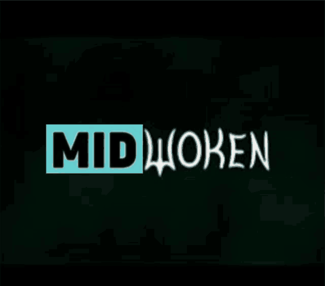 a black background with the words midwoken in white