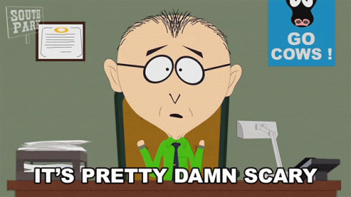 Its Pretty Damn Scary Mr Mackey GIF - Its Pretty Damn Scary Mr Mackey South Park GIFs