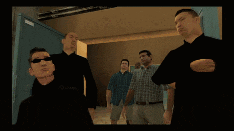a man in a video game is standing in front of a blueprint and says " i appreciate your input "