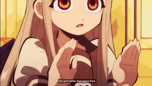 a close up of a girl 's face with the words that girl 's flatter than you 'd think