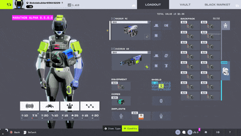 a screenshot of a video game called marathon alpha s.o.o.d.