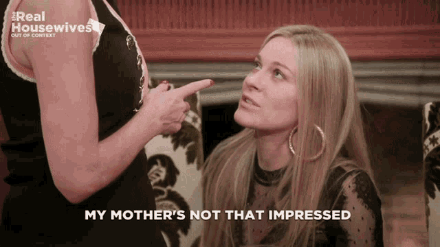 a real housewives ad shows two women talking