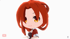 a girl with red hair is holding a glass of beer in her hand