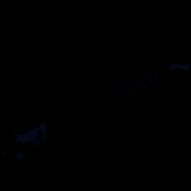 a logo for icp roleplay with two palm trees in the background