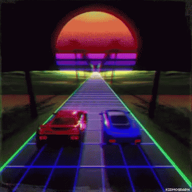 Vaporwave Driving GIF - Vaporwave Driving Sunset GIFs