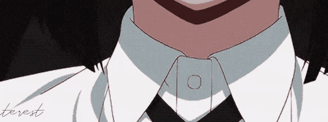a close up of a person 's neck with the word terest on the bottom right
