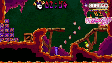 a video game screen shows a time of 02:53 and a score of 81