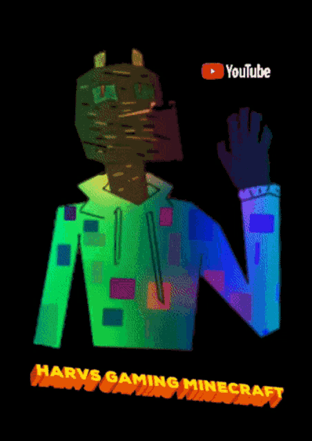 a drawing of a person with a youtube logo on the bottom