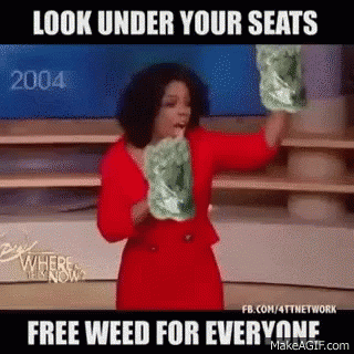 Oprah Free Weeds GIF - Oprah Free Weeds Seats GIFs