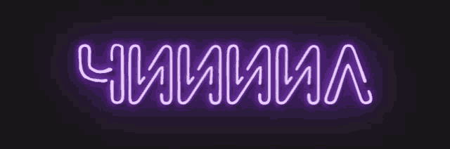 a neon sign that says mama on a dark purple background