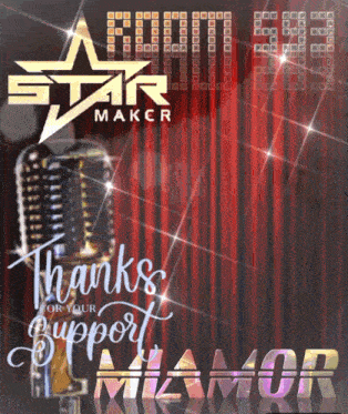 a poster that says thanks for your support
